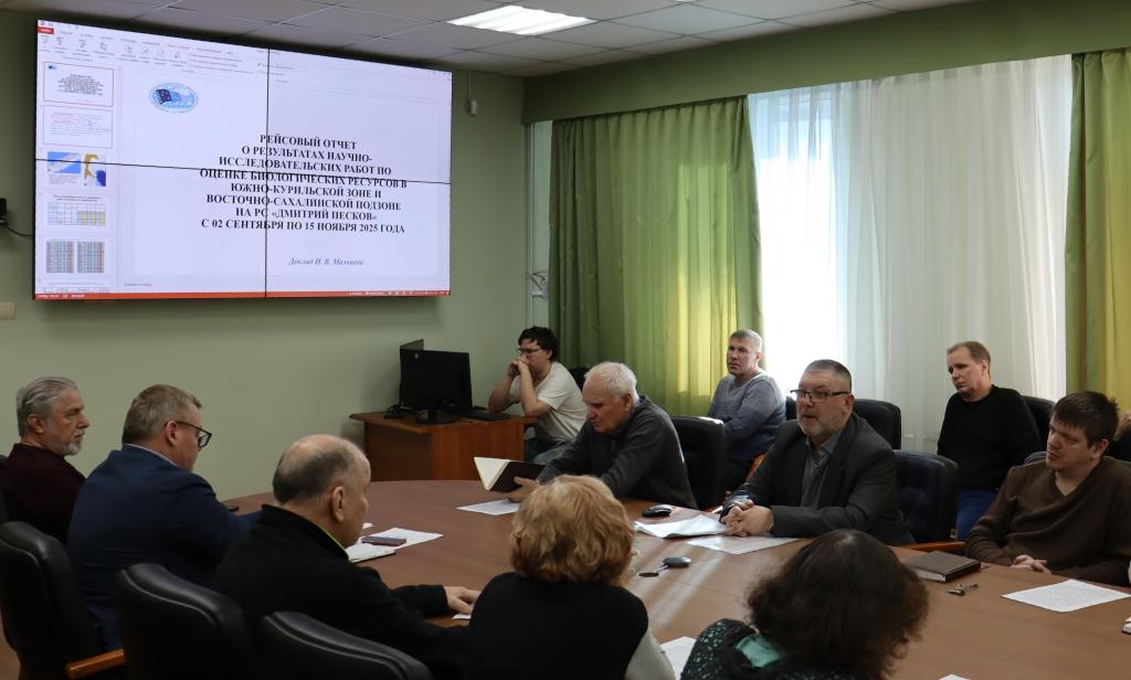 В рамках комплексной экспедиции на РС "Дмитрий Песков" было выполнено 200 траловых станций, промерено более 53 тыс. экз. гидробионтов, проведён биоанализ свыше 17 тыс. экземпляров