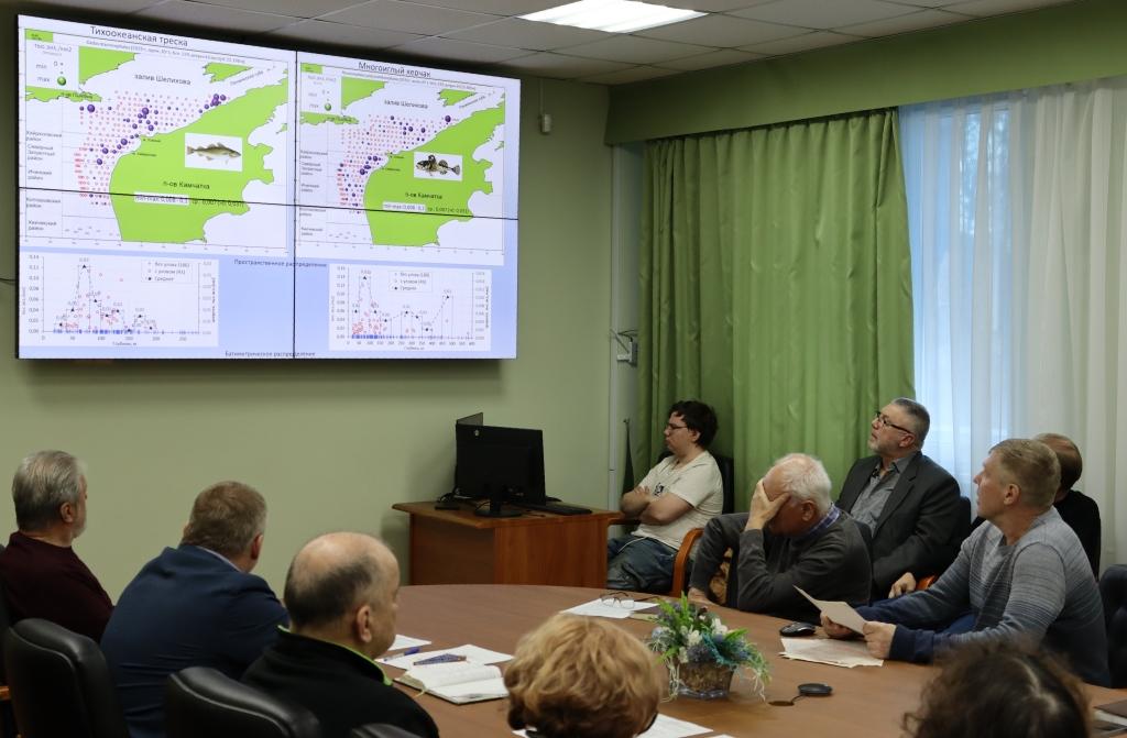 Cреди рыб наиболее распространнёнными и многочисленными были многоиглый керчак и тихоокеанская треска