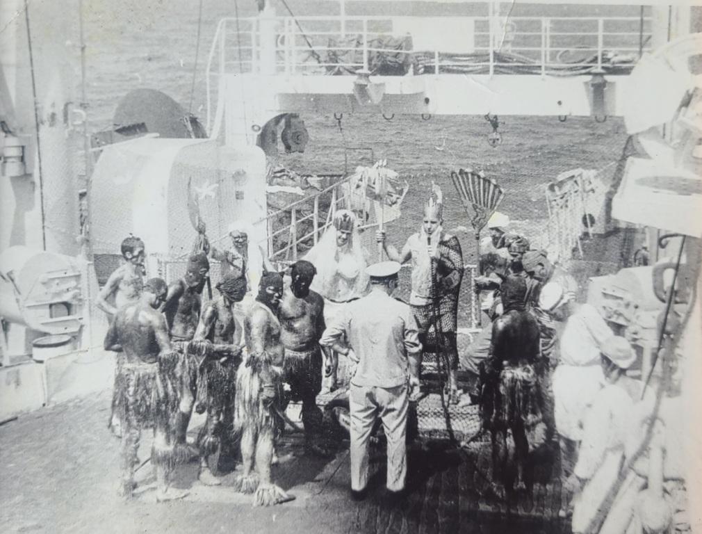 Фотография «Пересечение экватора НПС «Профессор Дерюгин», 1973» (автор – Богачёва С.В.)